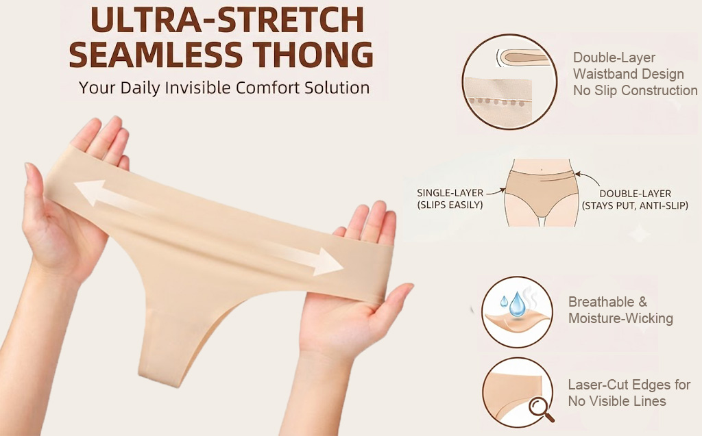 Low-Rise Thong Panties